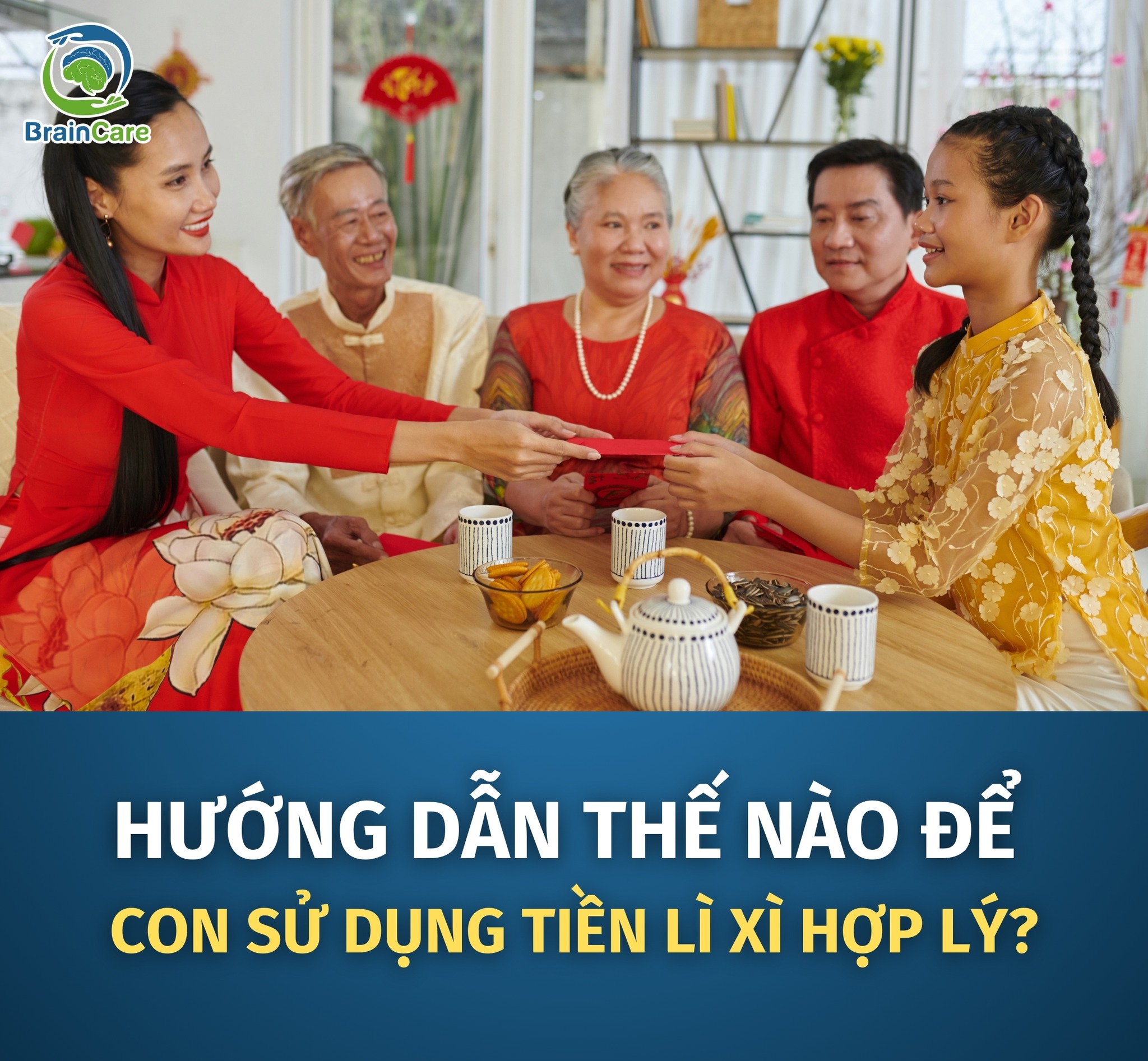 Hướng dẫn con sử dụng tiền lì xì hợp lý